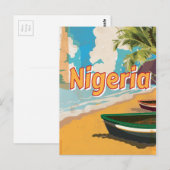 Nigeriaans Poster van  vakantie Briefkaart (Voorkant / Achterkant)