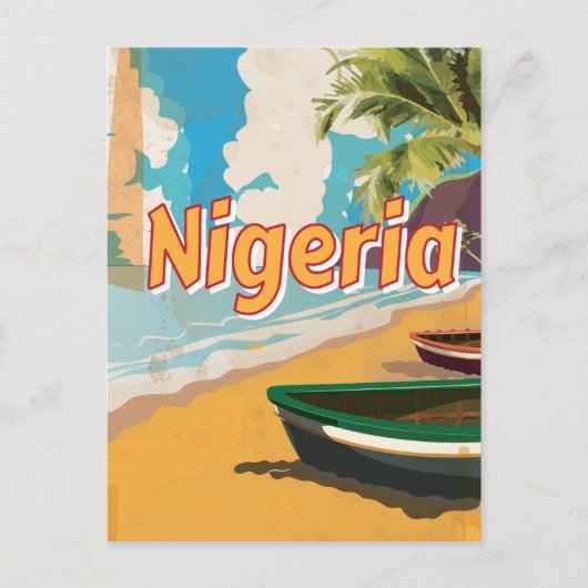 Nigeriaans Poster van  vakantie Briefkaart (Voorkant)