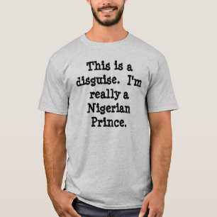 Nigeriaans prinseskostuum t-shirt