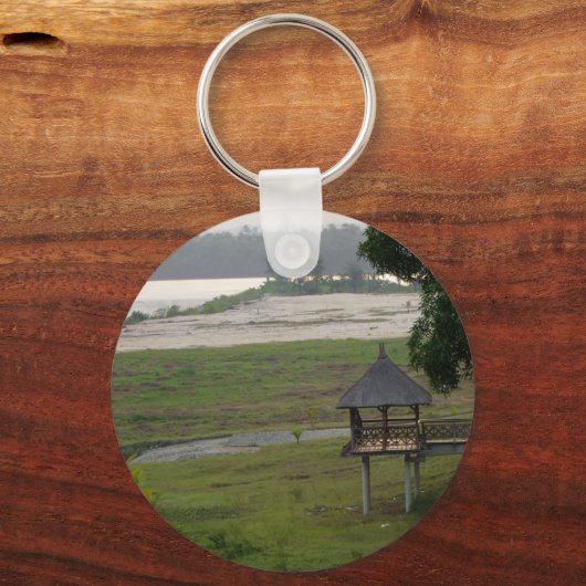 Nigeriaans Uitzicht Sleutelhanger (Voorkant)