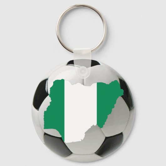 Nigeriaans voetbal sleutelhanger (Voorkant)