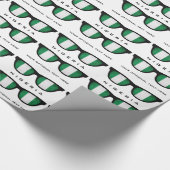 Nigeriaanse aangepaste tekst- en kleurcadeaumap vo cadeaupapier (Hoek)