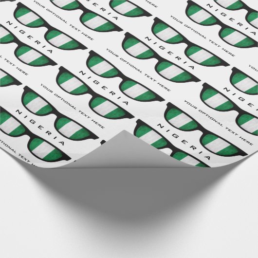 Nigeriaanse aangepaste tekst- en kleurcadeaumap vo cadeaupapier (Hoek)