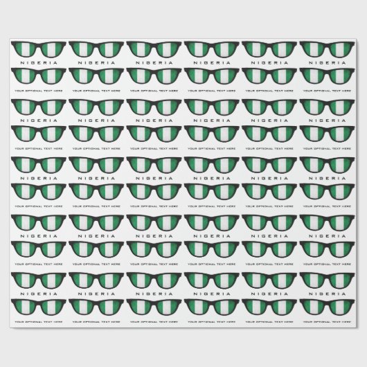 Nigeriaanse aangepaste tekst- en kleurcadeaumap vo cadeaupapier (Vlak)