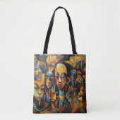 Nigeriaanse Abstracte kunst, Afrikaanse kunst Tote Bag (Voorkant)