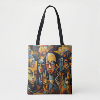 Nigeriaanse Abstracte kunst, Afrikaanse kunst Tote Bag