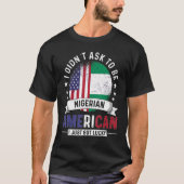Nigeriaanse Amerikaanse landen vlaggen trots Niger T-shirt (Voorkant)