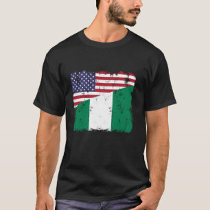 Nigeriaanse Amerikaanse vlag Nigeria Pride Patriot T-shirt