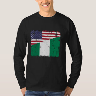 Nigeriaanse Amerikaanse vlag Nigeria Pride Patriot T-shirt