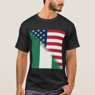 Nigeriaanse Amerikaanse vlag   Verenigde Staten Ha T-shirt