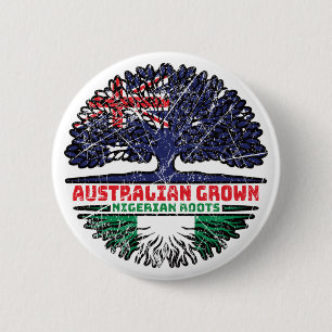 Nigeriaanse Australische Australië - boomstammen Ronde Button 5,7 Cm