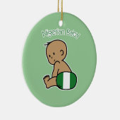 Nigeriaanse Baby Keramisch Ornament (Rechts)