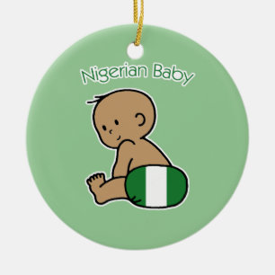 Nigeriaanse Baby Keramisch Ornament