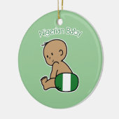 Nigeriaanse Baby Keramisch Ornament (Links)