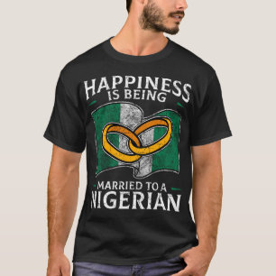 Nigeriaanse bruiloft Nigeria Marrie Marrie T-shirt