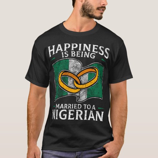 Nigeriaanse bruiloft Nigeria Marrie Marrie T-shirt (Voorkant)
