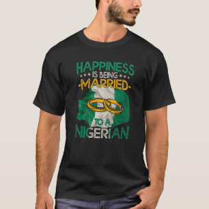 Nigeriaanse bruiloft Nigeria Marrie Marrie T-shirt