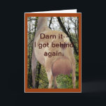 Nigeriaanse Doe Verlate Verjaardag Kaart of elke g<br><div class="desc">Verander de woorden op de voor- en binnenkant van deze grappige kaart voor elke gelegenheid die je wilt. Om coördinerende postzegels en cadeauartikelen te zien,  gaat u naar mijn GEITENSECTIE</div>