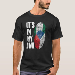 Nigeriaanse en Tsjechische Mix DNA Vlag Erfgoed T-shirt