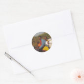 Nigeriaanse familie ronde sticker (Envelop)