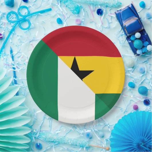 Nigeriaanse Ghanese vlag Nigeria Ghana Naija Papieren Bordje (Feest)