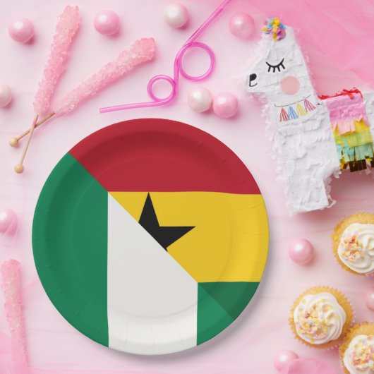 Nigeriaanse Ghanese vlag Nigeria Ghana Naija Papieren Bordje (Feest)