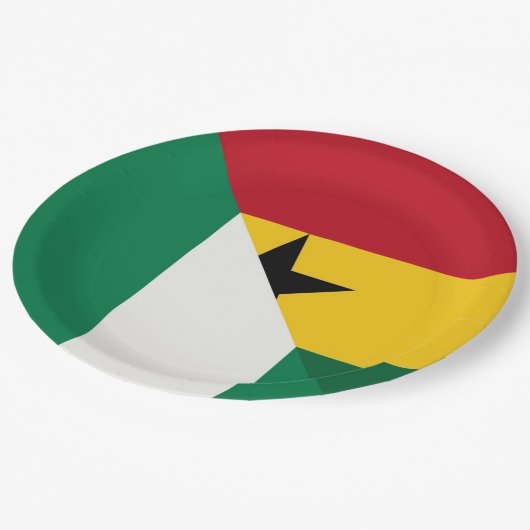 Nigeriaanse Ghanese vlag Nigeria Ghana Naija Papieren Bordje (Gekanteld)