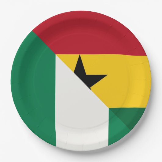 Nigeriaanse Ghanese vlag Nigeria Ghana Naija Papieren Bordje (Voorkant)