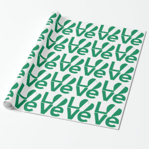 Nigeriaanse Groene LIEFDE Hart Vlag  Cadeaupapier