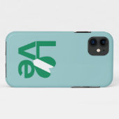 Nigeriaanse Groene LIEFDE Hart Vlag Case-Mate iPhone Case (Achterkant (horizontaal))