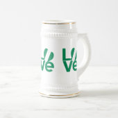 Nigeriaanse Groene LIEFDE Hartvlag Bierpul (Voorkant rechts)