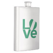 Nigeriaanse Groene LIEFDE Hartvlag Heupfles (Rechts)