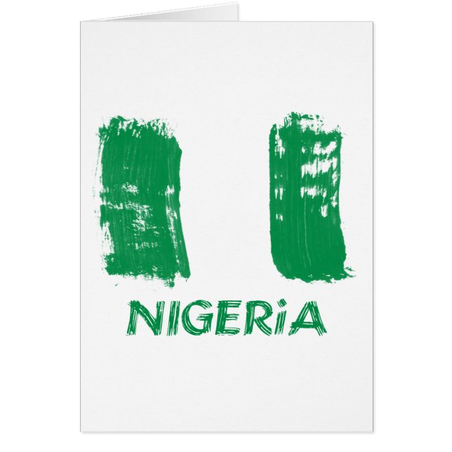 Nigeriaanse grunge vlag (Voorkant)