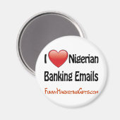 Nigeriaanse Humor e-mail voor bankieren Magneet (Voorkant / Achterkant)