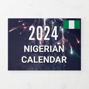 Nigeriaanse kalender 2024 drieluik programma