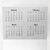 Nigeriaanse kalender 2024 drieluik programma (Binnenzijde eerst)