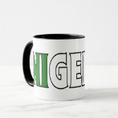 Nigeriaanse koffiebeker mok (Voorkant links)