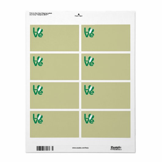 Nigeriaanse liefde etiket (Full Sheet)
