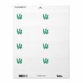 Nigeriaanse liefde etiket (Full Sheet)