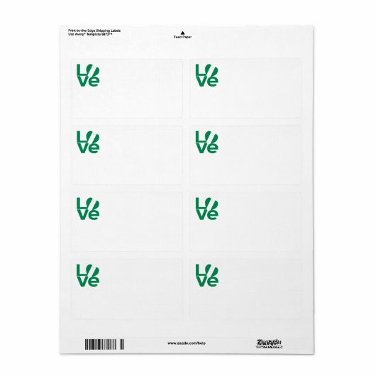 Nigeriaanse liefde etiket (Full Sheet)