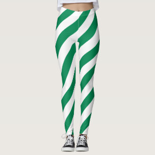 Nigeriaanse nationale vlag - Diagonaal gestreept Leggings