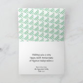 NIGERIAANSE ONAFHANKELIJKHEID | Nigeria 60e Jubile Kaart (Binnen)