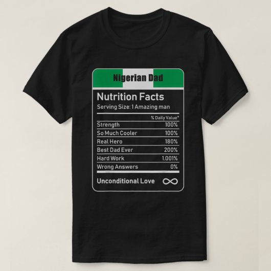 Nigeriaanse paprika Nutrition speelt dag van de va T-shirt (Design voorkant)