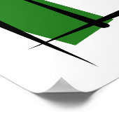 Nigeriaanse penseelvlag poster (Hoek)