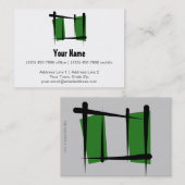 Nigeriaanse penseelvlag visitekaartje (Voorkant / Achterkant)