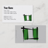 Nigeriaanse penseelvlag visitekaartje (Voorkant / Achterkant)