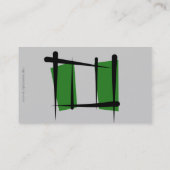 Nigeriaanse penseelvlag visitekaartje (Achterkant)