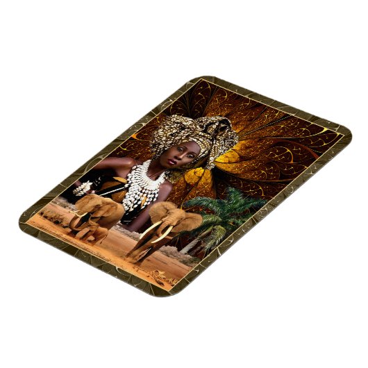 Nigeriaanse priestess magneet (Linkerzijde)