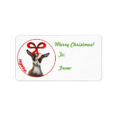 Nigeriaanse Sticker voor kerstcadeautjes Label (Voorkant)