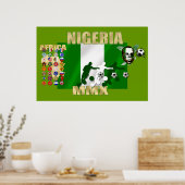 Nigeriaanse trots 2010 Naija Super Eagles Poster (Keuken)